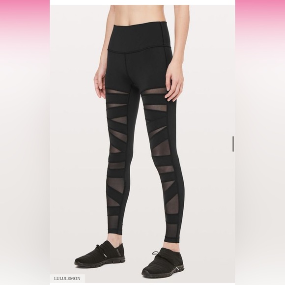 Lululemon Wunder Under Pant Hi-Rise Tech Mesh - Picture 1 of 8